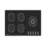 اجاق گاز تایسز توکار صفحه شیشه ای 5 شعله مدل TBG5-1908